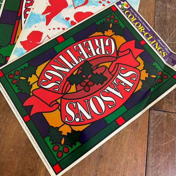 Bundle Lot 10 VINTAGE 90s Precious Moments Christmas Nativity Window Clings - Picture 8 of 12